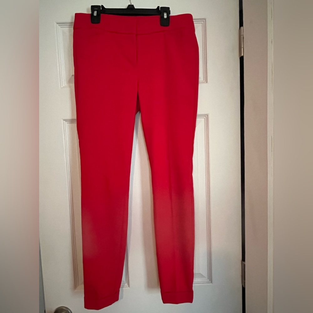 Loft Marisa skinny red pants